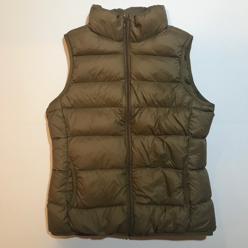 Down Filled Vest Muji Oliver Green